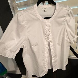 J. Crew White Blouse